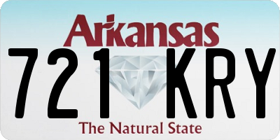 AR license plate 721KRY