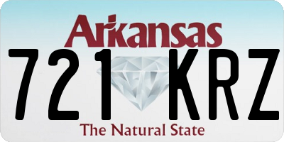AR license plate 721KRZ