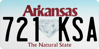 AR license plate 721KSA