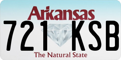 AR license plate 721KSB