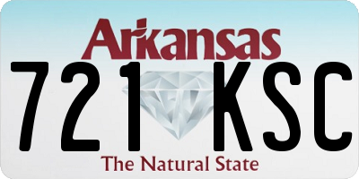 AR license plate 721KSC