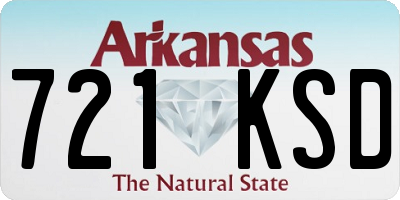 AR license plate 721KSD