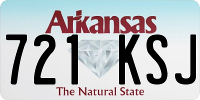 AR license plate 721KSJ