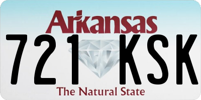 AR license plate 721KSK