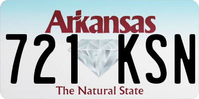 AR license plate 721KSN