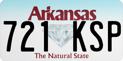 AR license plate 721KSP