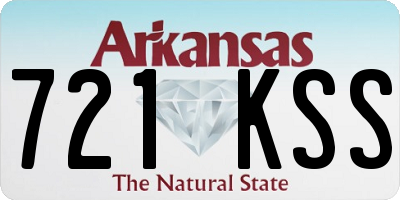 AR license plate 721KSS