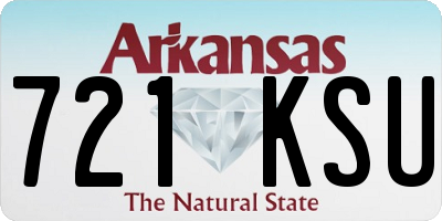 AR license plate 721KSU