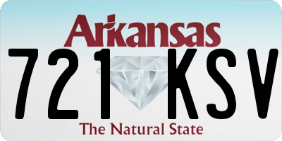 AR license plate 721KSV