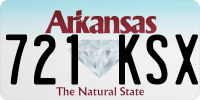 AR license plate 721KSX