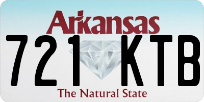 AR license plate 721KTB