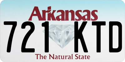AR license plate 721KTD