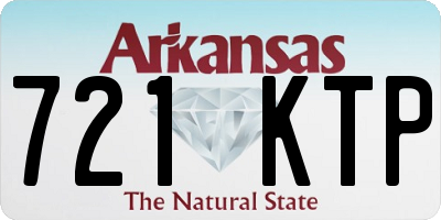 AR license plate 721KTP