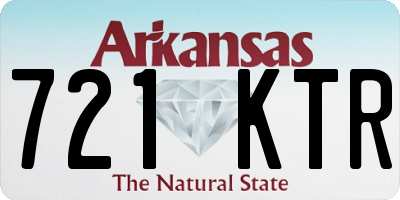 AR license plate 721KTR
