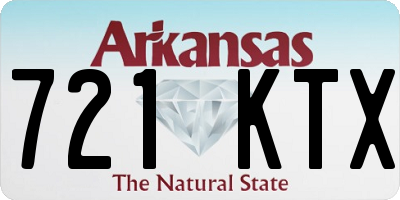 AR license plate 721KTX