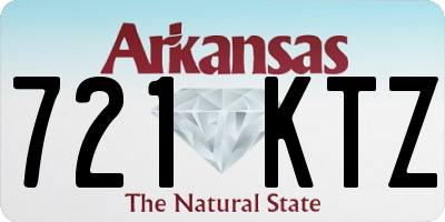 AR license plate 721KTZ