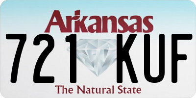 AR license plate 721KUF