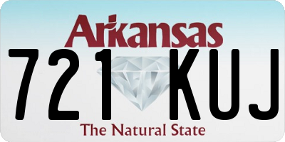 AR license plate 721KUJ