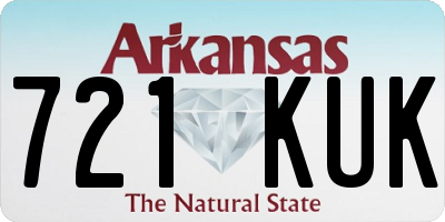 AR license plate 721KUK