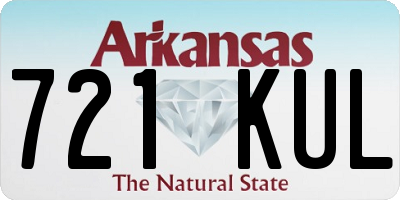 AR license plate 721KUL