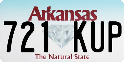 AR license plate 721KUP