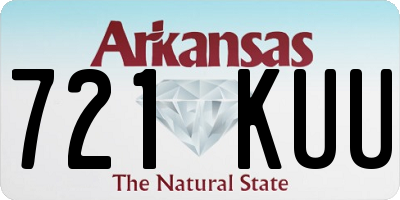 AR license plate 721KUU