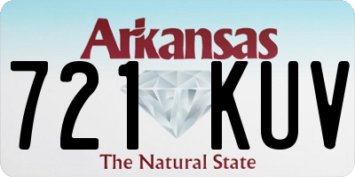 AR license plate 721KUV