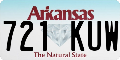 AR license plate 721KUW