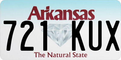 AR license plate 721KUX