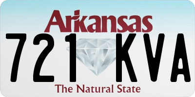 AR license plate 721KVA