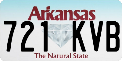 AR license plate 721KVB