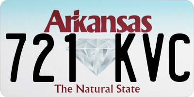AR license plate 721KVC