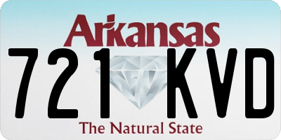 AR license plate 721KVD