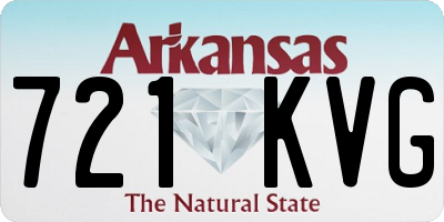 AR license plate 721KVG