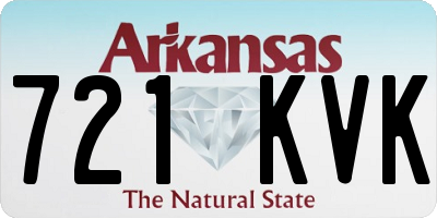 AR license plate 721KVK