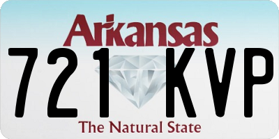 AR license plate 721KVP
