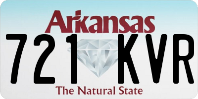 AR license plate 721KVR