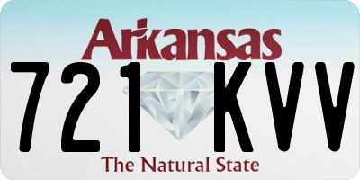 AR license plate 721KVV