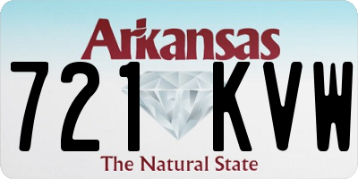 AR license plate 721KVW