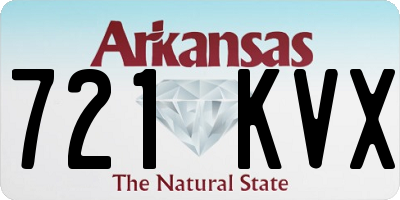 AR license plate 721KVX
