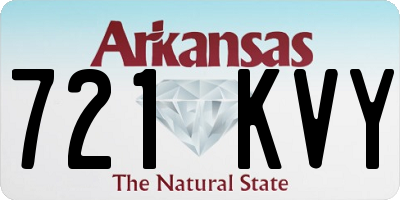 AR license plate 721KVY