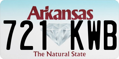 AR license plate 721KWB