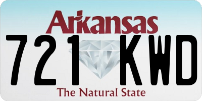AR license plate 721KWD