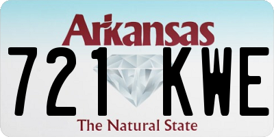AR license plate 721KWE