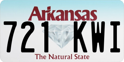 AR license plate 721KWI