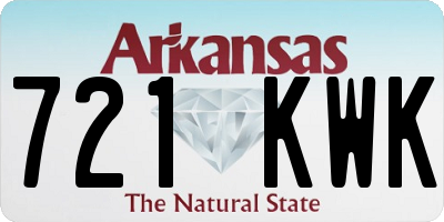 AR license plate 721KWK