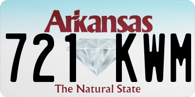 AR license plate 721KWM