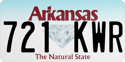 AR license plate 721KWR