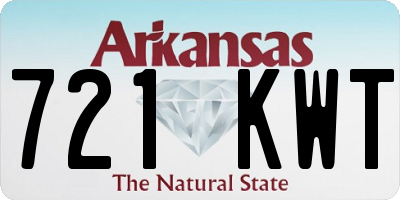 AR license plate 721KWT