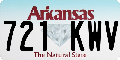 AR license plate 721KWV